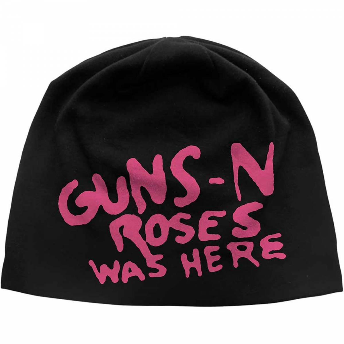 【予約商品】GUNS N' ROSES Unisex Beanie Hat: Was Here JD Print (Black) - BLACK