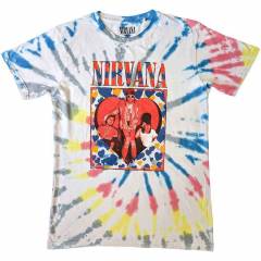 【予約商品】NIRVANA バンドTシャツ ユニセックス: Heart (White) (Wash Collection)