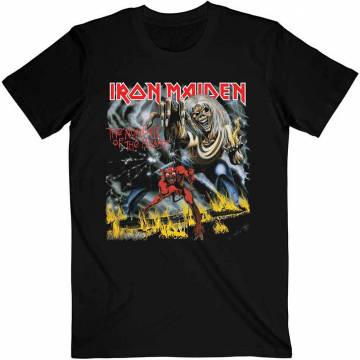 【予約商品】IRON MAIDEN バンドTシャツ ユニセックス: Number Of The Beast - BLACK