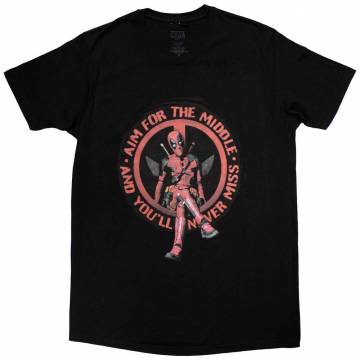 【予約商品】MARVEL COMICS ユニセックスTシャツ: Deadpool Aim Middle