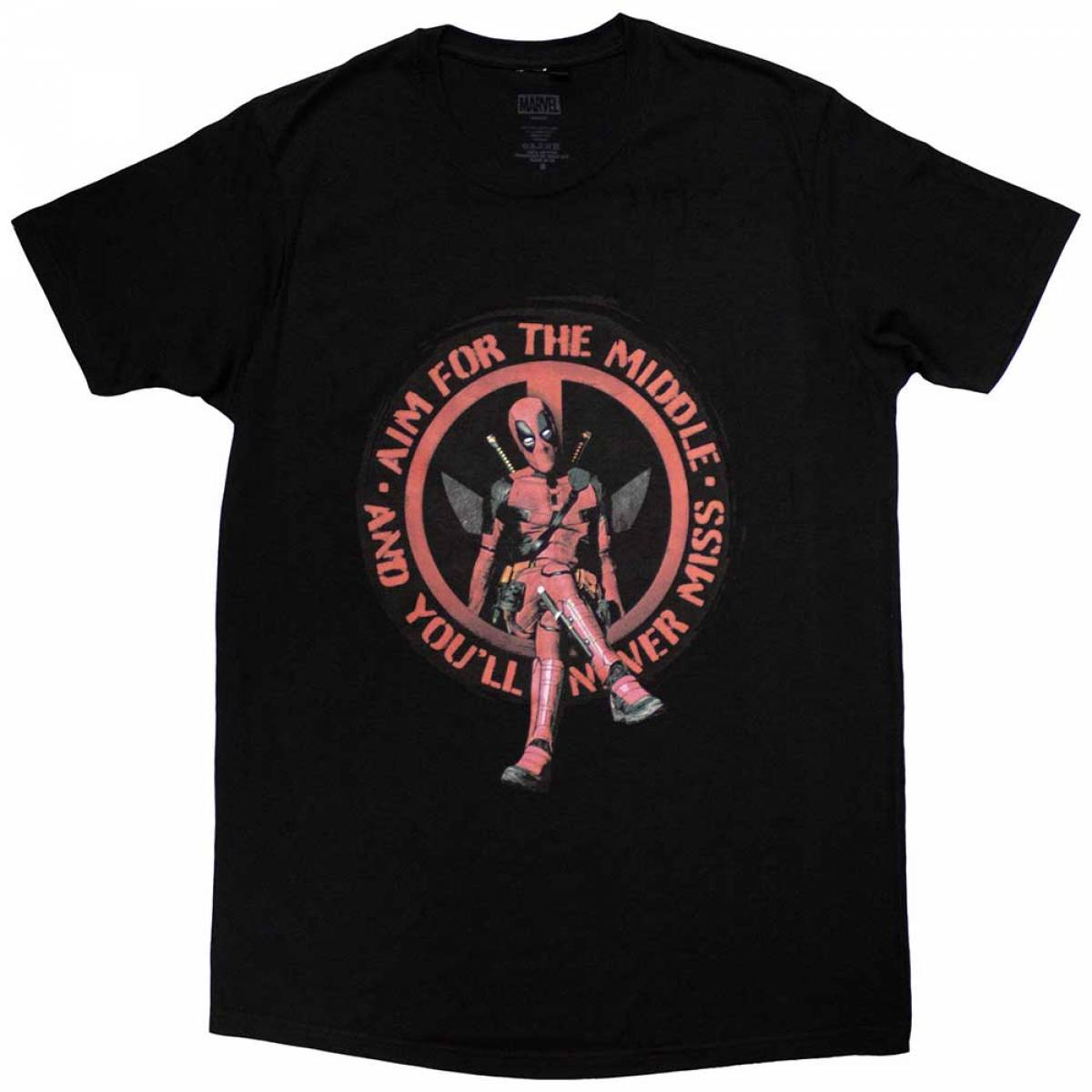 【予約商品】MARVEL COMICS ユニセックスTシャツ: Deadpool Aim Middle