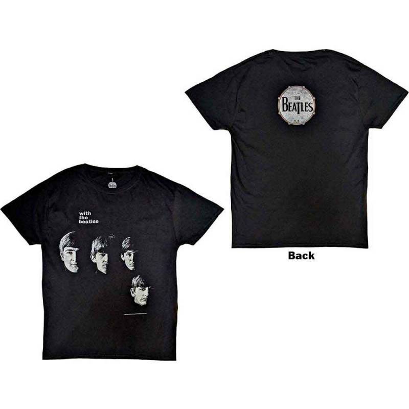 【予約商品】THE BEATLES バンドTシャツ ユニセックス: Vintage With THE BEATLES (Black) (Back Print)