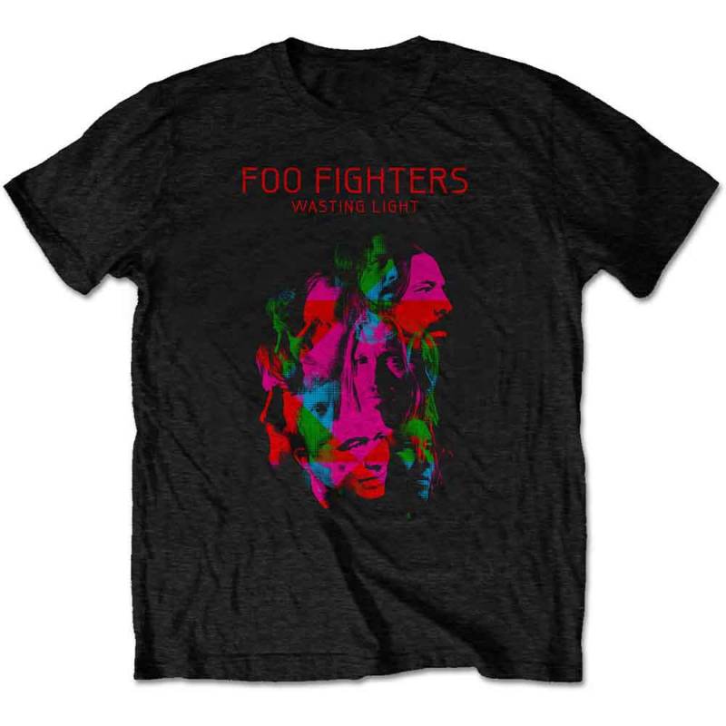 【予約商品】FOO FIGHTERS バンドTシャツ ユニセックス: Wasting Light (Black) - BLACK