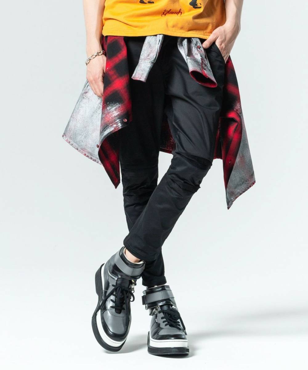 【予約商品】glamb(グラム)GB0225/P06 : Astronaut Tapered Pants / アストロノートテーパードパンツ - Black