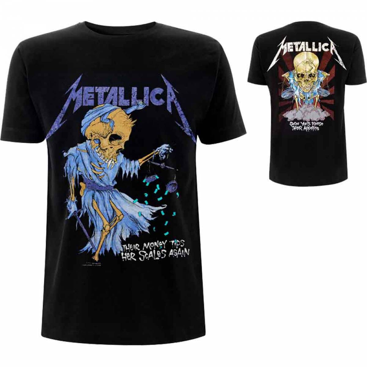 【予約商品】METALLICA バンドTシャツ ユニセックス: Doris (Black) (Back Print) - BLACK