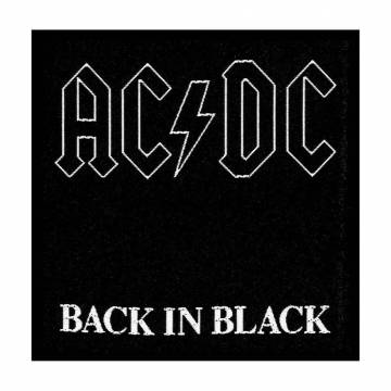 【予約商品】AC/DC Woven Patch: Back in Black (Standard)