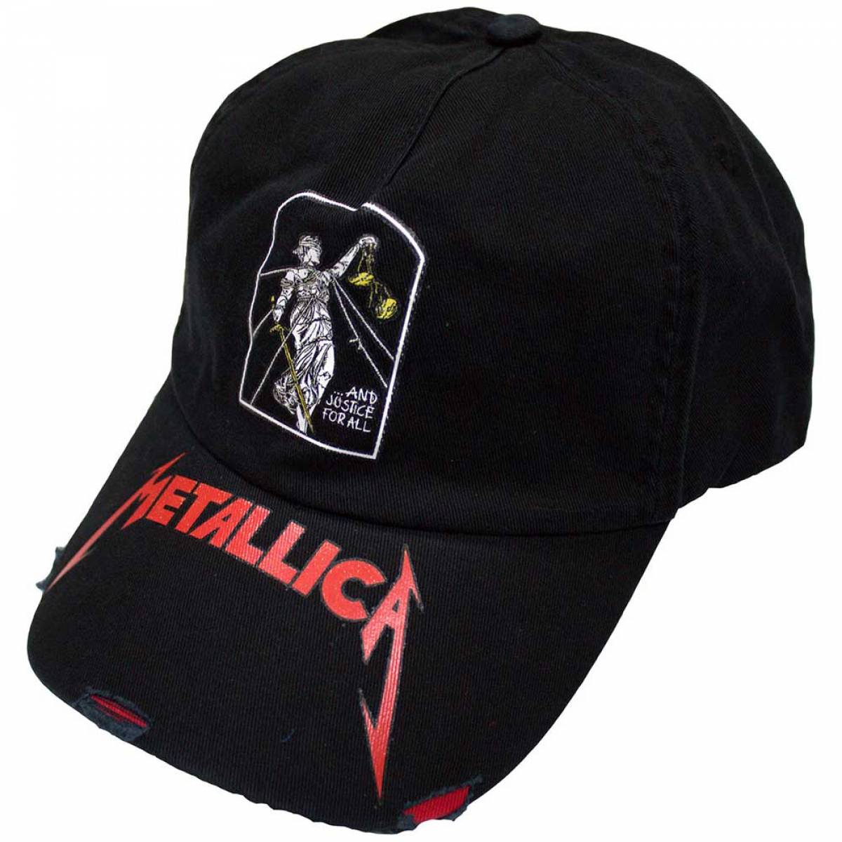 【予約商品】METALLICA Unisex Baseball Cap: And Justice For All Tombstone (Black) - BLACK