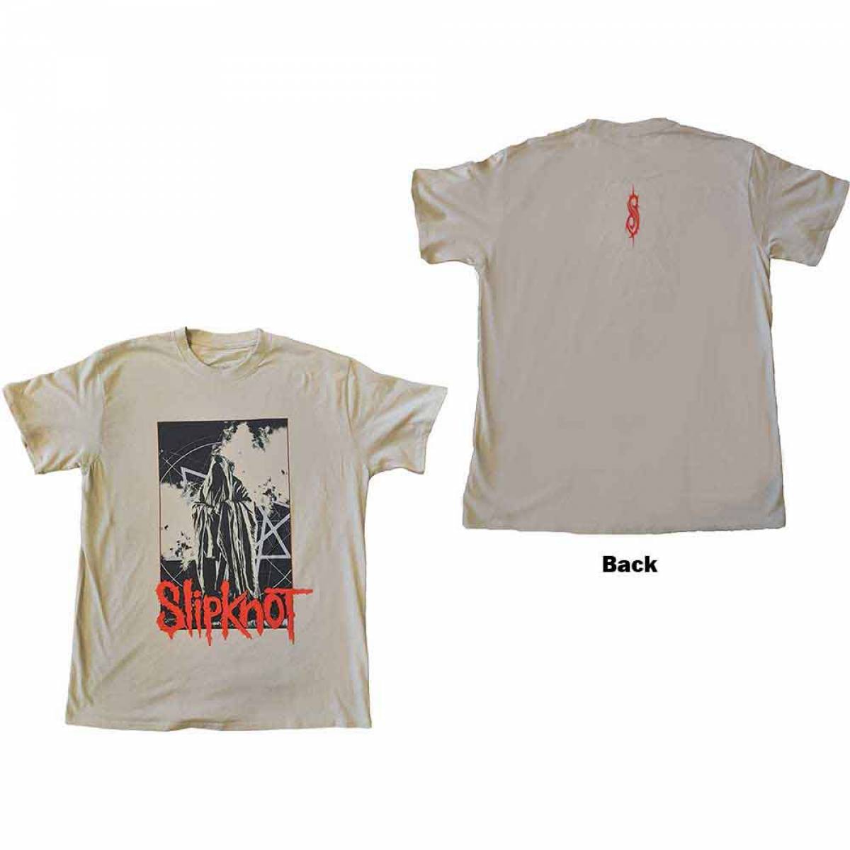 【予約商品】SLIPKNOT バンドTシャツ ユニセックス: Sid Photo (Sand) (Back Print) - SAND