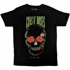 【予約商品】GUNS N' ROSES バンドTシャツ ユニセックス: Rose Skull (Black)