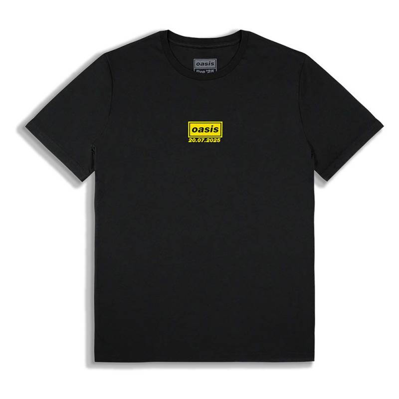【予約商品】OASIS バンドTシャツ ユニセックス: Manchester 20 July Event (Black) (Back Print & Ex-Tour)