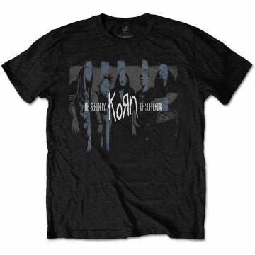 【予約商品】KORN バンドTシャツ ユニセックス: Block Photo (Black) - BLACK