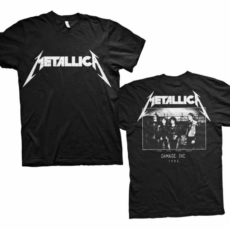 【予約商品】METALLICA バンドTシャツ ユニセックス: Master of Puppets Photo (Black) (Back Print)