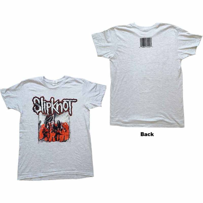 【予約商品】SLIPKNOT バンドTシャツ ユニセックス: Self Titled (Grey) (Back Print)