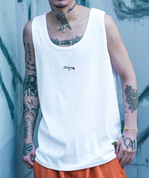 Subciety (サブサエティ) TANK TOP- WHITE