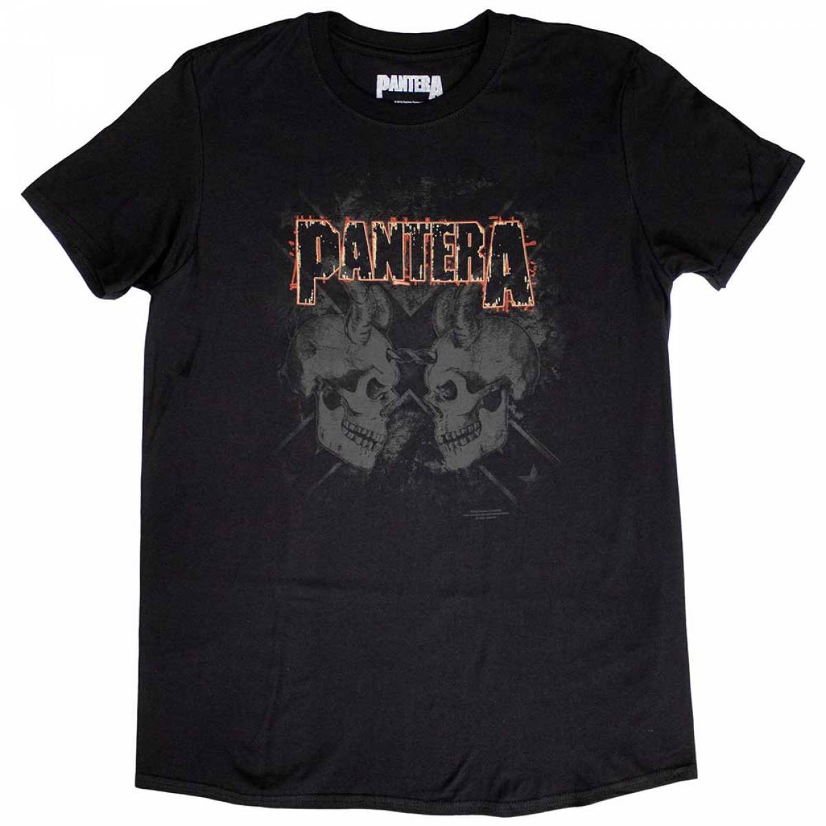【予約商品】PANTERA ユニセックスTシャツ: Watermarked Skulls