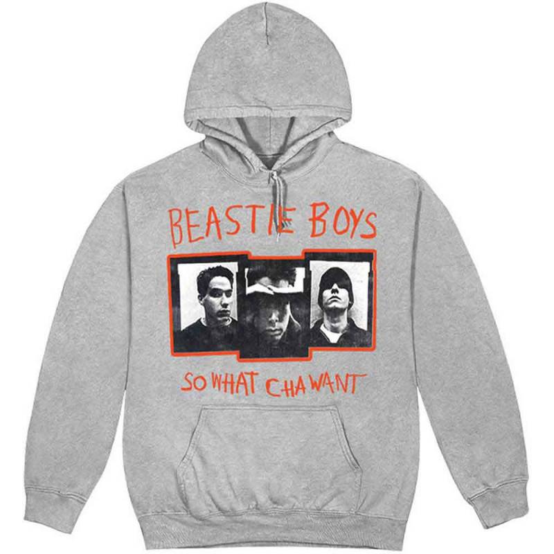 【予約商品】The BEASTIE BOYS Unisex Pullover Hoodie: So What Cha Want (Grey)