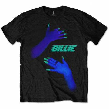 【予約商品】BILLIE EILISH バンドTシャツ ユニセックス: Hug (Black) - BLACK