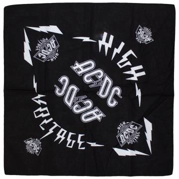 【予約商品】AC/DC Unisex Bandana: High Voltage - BLACK