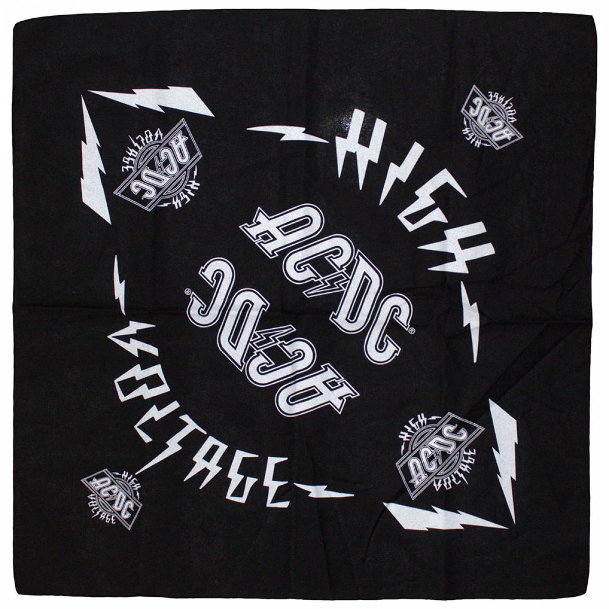 【予約商品】AC/DC Unisex Bandana: High Voltage - BLACK