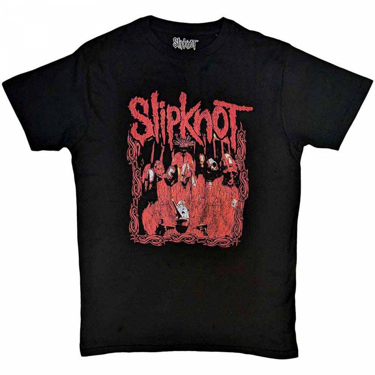 【予約商品】SLIPKNOT ユニセックスTシャツ: Band Frame