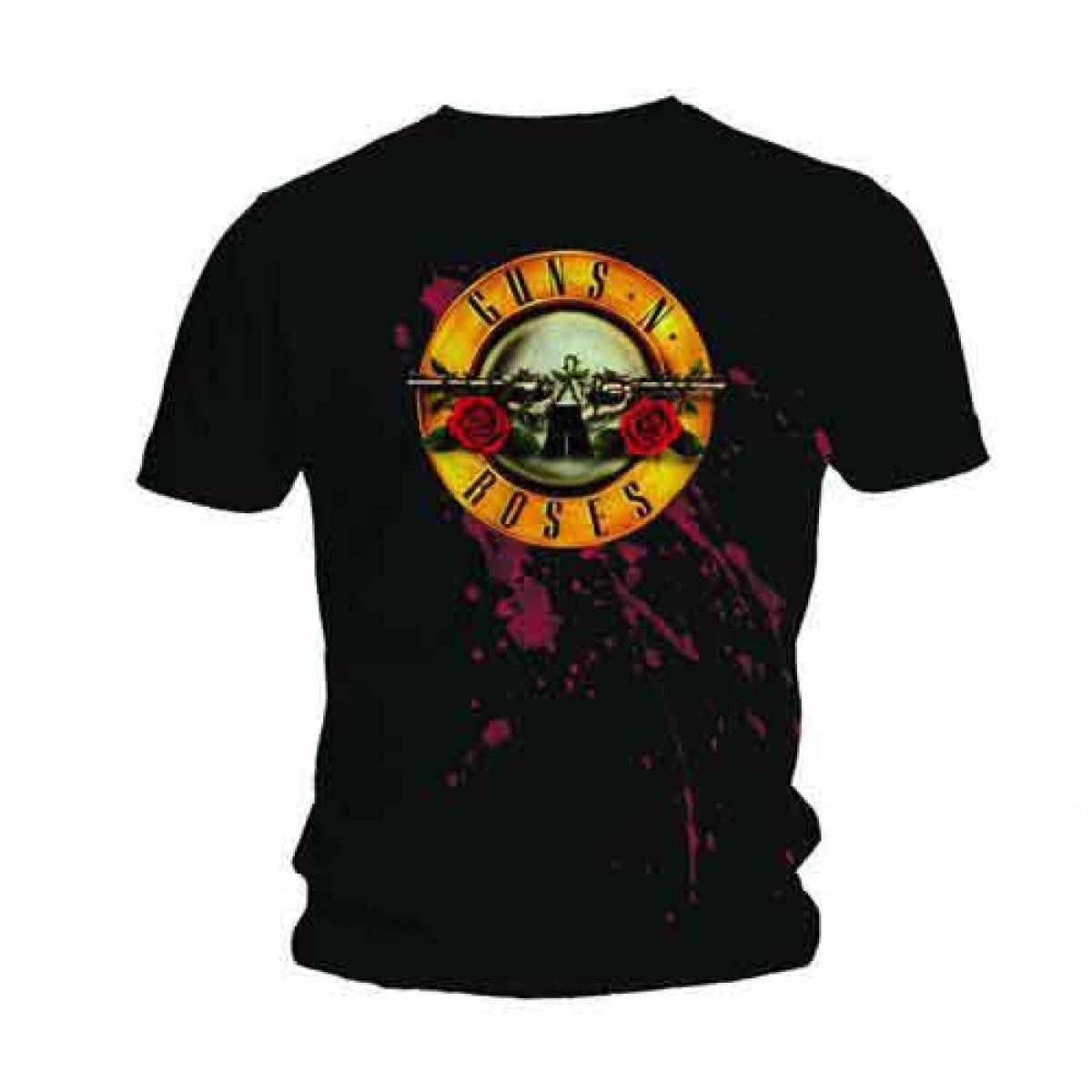 【予約商品】GUNS N' ROSES バンドTシャツ ユニセックス: Bullet (Black) - BLACK