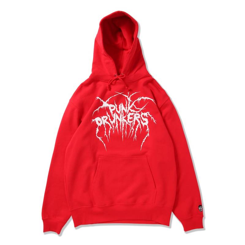 【予約商品】PUNK DRUNKERS (パンク・ドランカーズ) メタルアイツパーカ - RED