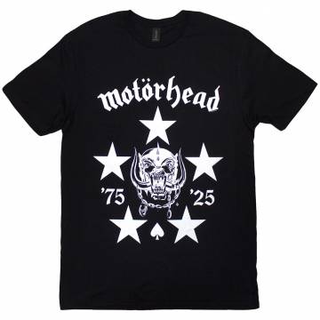 【予約商品】MOTORHEAD バンドTシャツ ユニセックス: 50 Years BMG Logo (Black) - BLACK