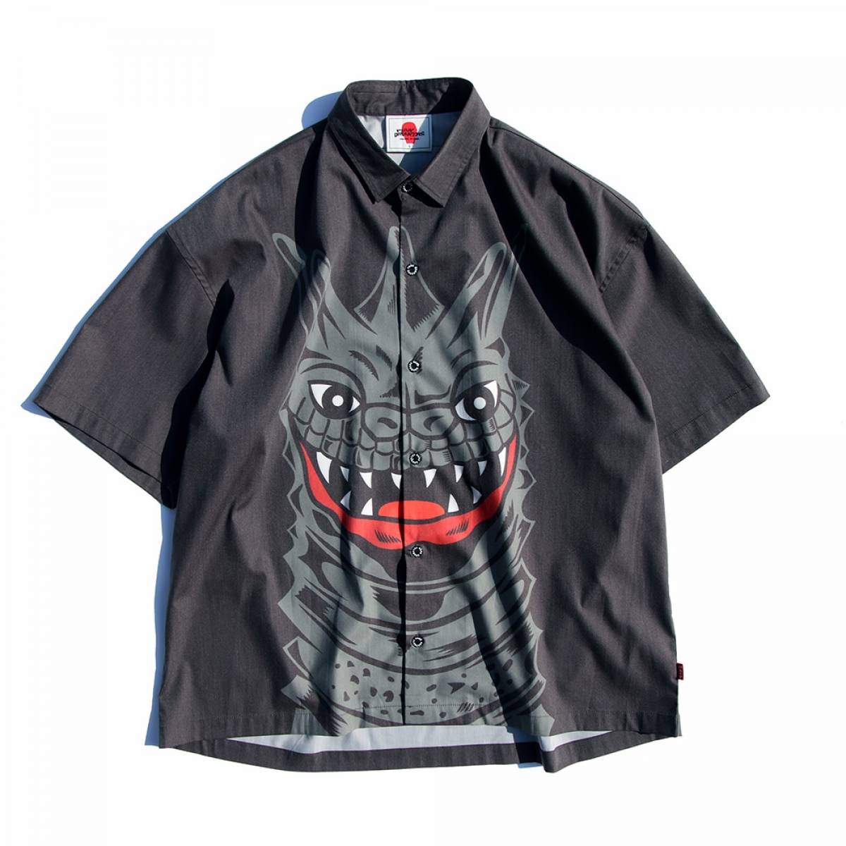 PUNK DRUNKERS (パンクドランカーズ ［PDSx円谷プロ］ベムラーシャツ - BLACK