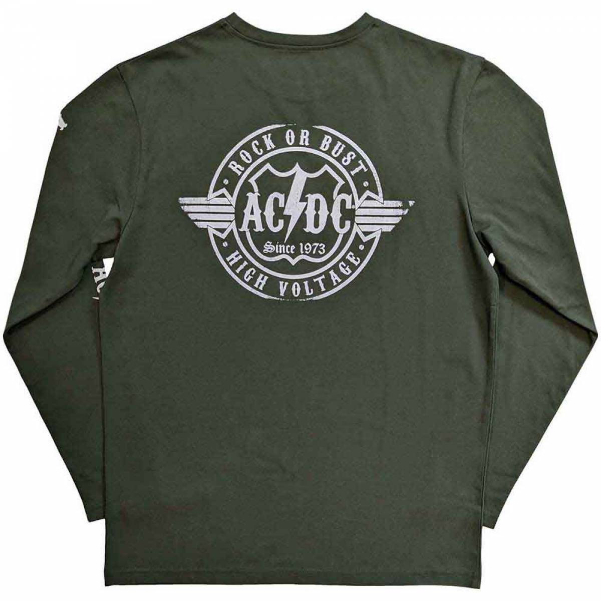 予約商品】AC/DC Unisex Long Sleeve バンドTシャツ: Rock Or 予約商品】AC/DC Unisex Long Sleeve バンドTシャツ: Rock Or