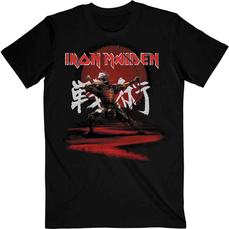 【予約商品】IRON MAIDEN バンドTシャツ ユニセックス: Senjutsu Eddie Archer Kanji (Black)