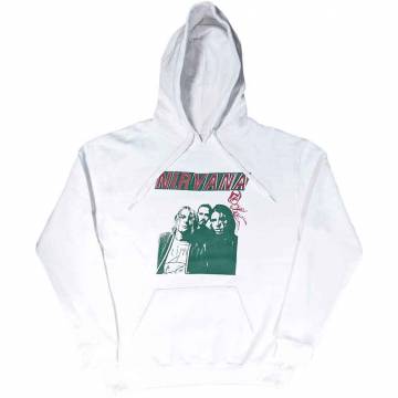 【予約商品】NIRVANA Unisex Pullover Hoodie: Flipper (White) - WHITE