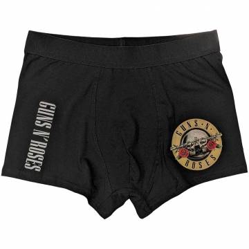 【予約商品】GUNS N' ROSES Unisex Boxers: Classic Logo (Black) - BLACK