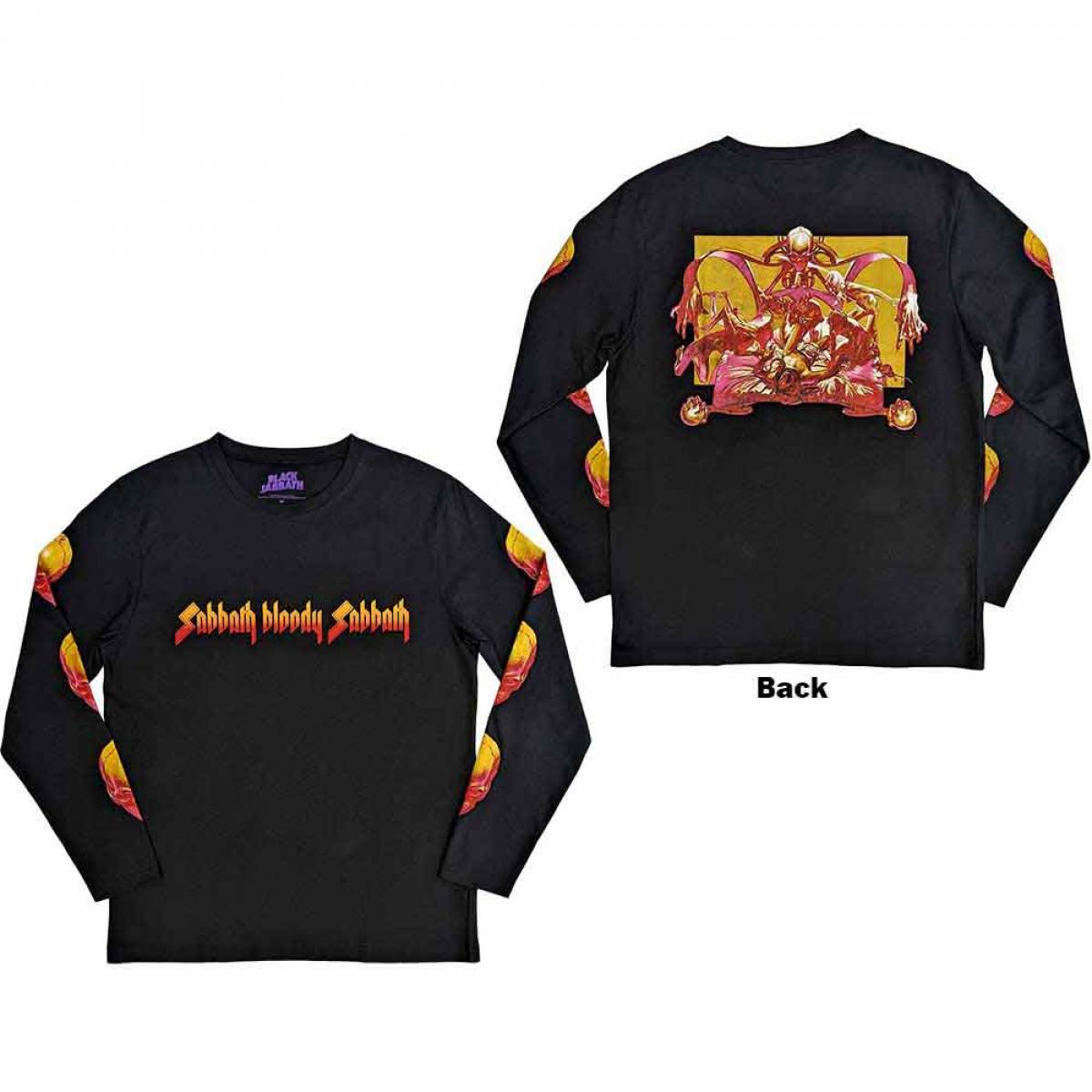 BLACK SABBATH Unisex Long Sleeve バンドTシャツ: Bloody Sabbath - BLACK
