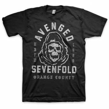 【予約商品】AVENGED SEVENFOLD バンドTシャツ ユニセックス: So Grim Orange County (Black) - BLACK