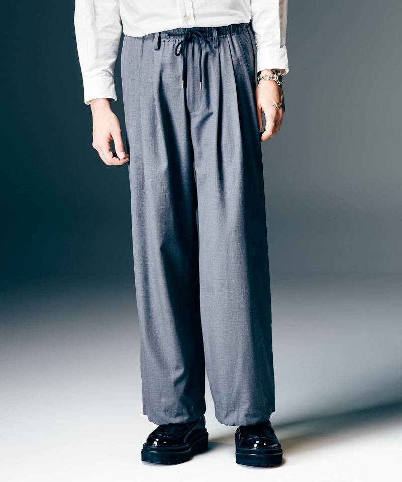 【予約商品】glamb(グラム) Adjustable Balloon Slacks / アジャスタブルバルーンスラックス - Gray