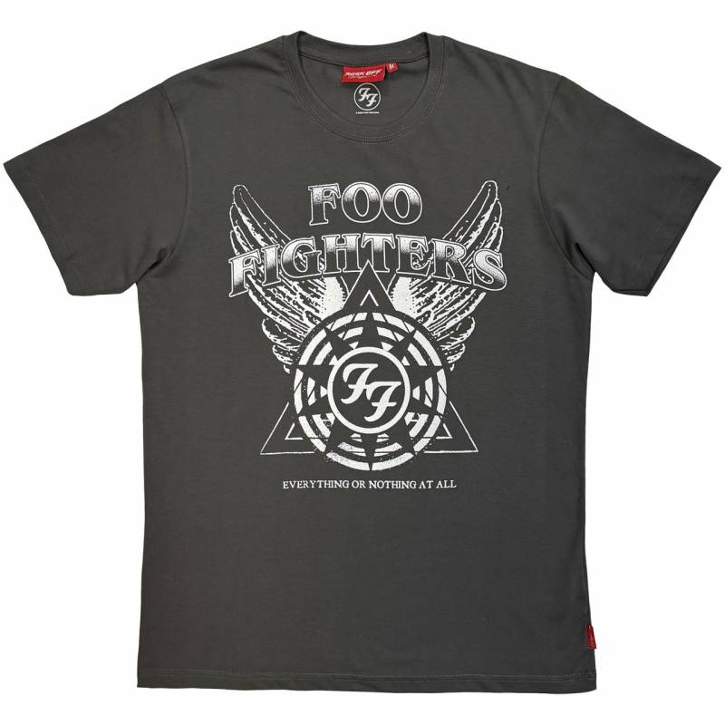 【予約商品】FOO FIGHTERS Unisex Unplugged バンドTシャツ: EONAA Logo (Taupe)