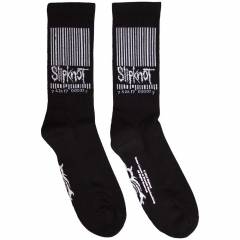【予約商品】SLIPKNOT Unisex Terry Socks: Barcode & Tribal S (Black) (UK Size 7 - 11) - BLACK