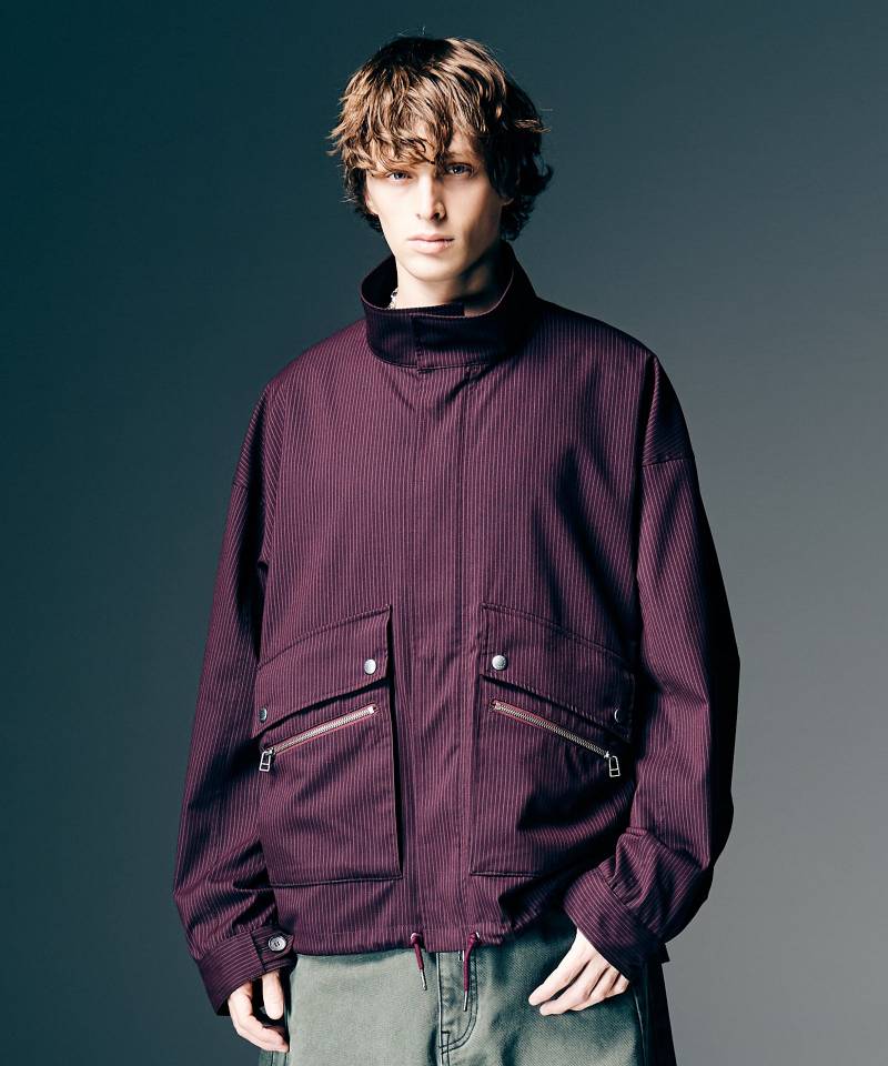 【予約商品】glamb(グラム) Double Pocket Blouson / ダブルポケットブルゾン - Wine