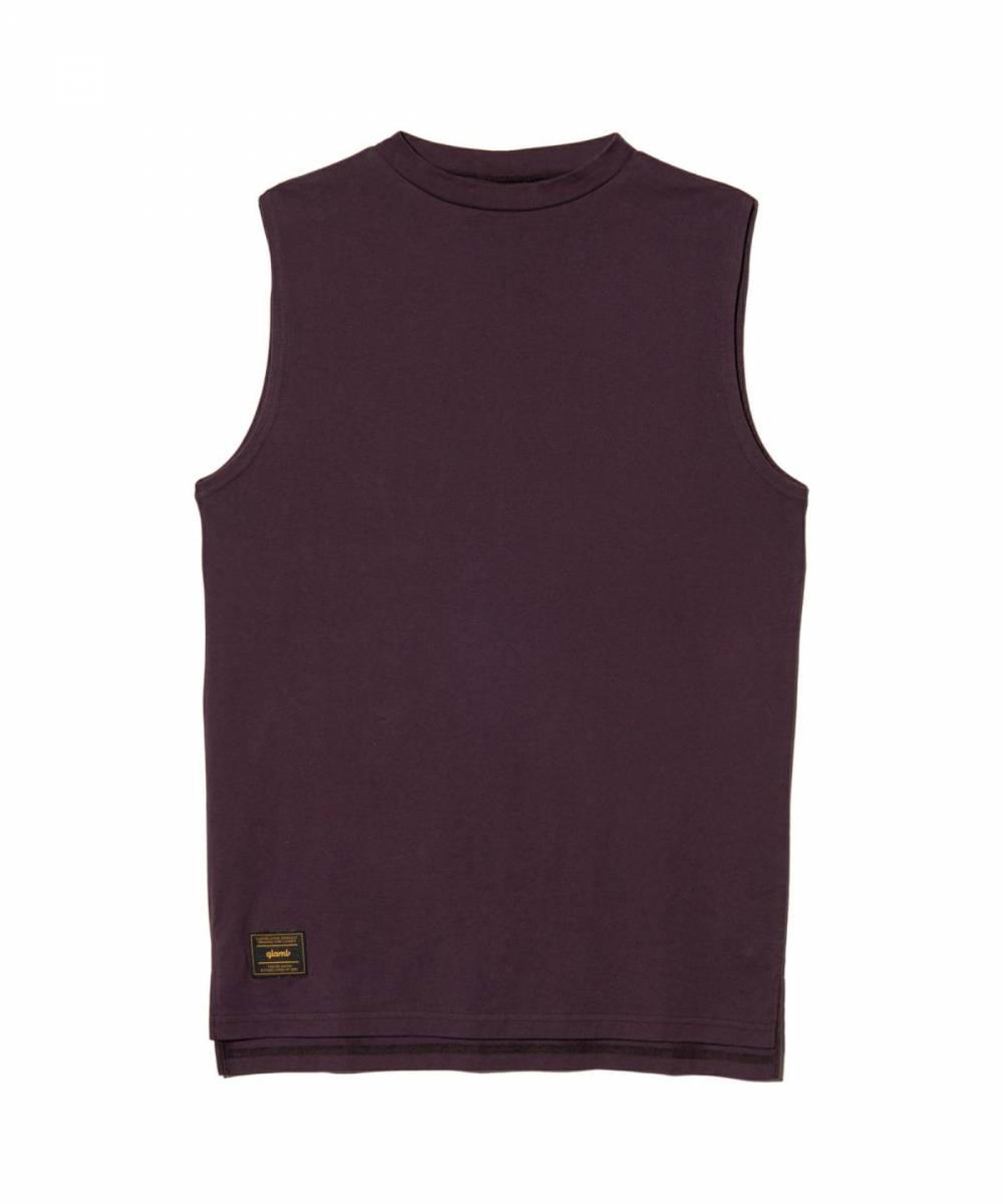 【予約商品】glamb(グラム)GB0225/CS21 : Mock Neck Tank Top / モックネックタンクトップ - Purple