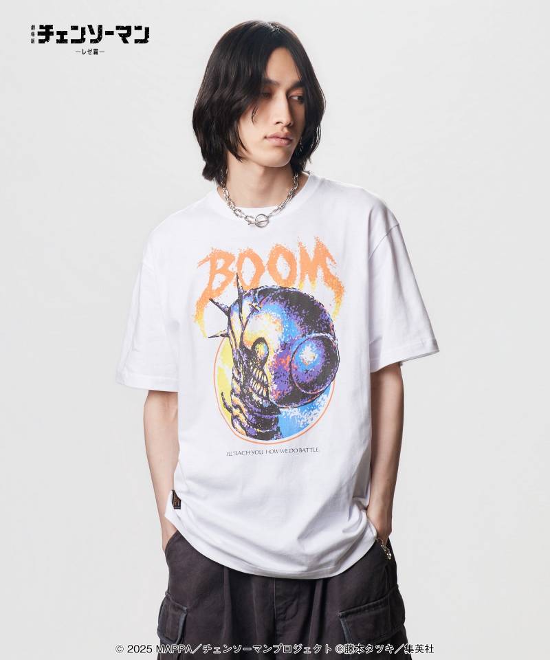 【予約商品】チェンソーマン×glamb(グラム) Bomb T-Shirt / ボム Tシャツ - White