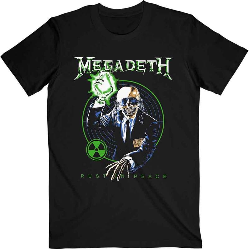 【予約商品】MEGADETH バンドTシャツ ユニセックス: Vic Target Rust In Peace Anniversary (Black)
