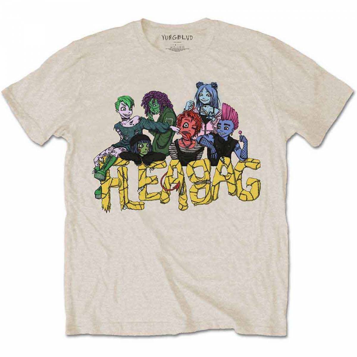 【予約商品】YUNGBLUD バンドTシャツ ユニセックス: Fleabag (Sand) - SAND