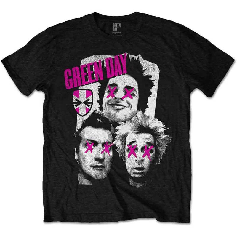 【予約商品】GREEN DAY バンドTシャツ ユニセックス: Patchwork (Black)