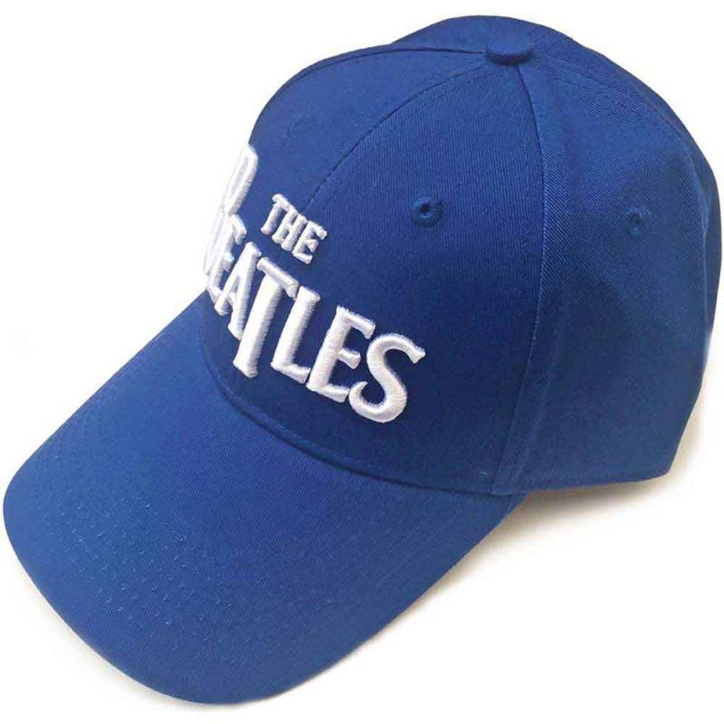 【予約商品】THE BEATLES Unisex Baseball Cap: White Drop T Logo (Mid-Blue)