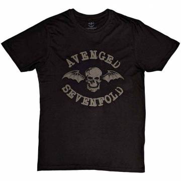 【予約商品】AVENGED SEVENFOLD バンドTシャツ ユニセックス: Classic Deathbat (Black) (Hi-Build) - BLACK
