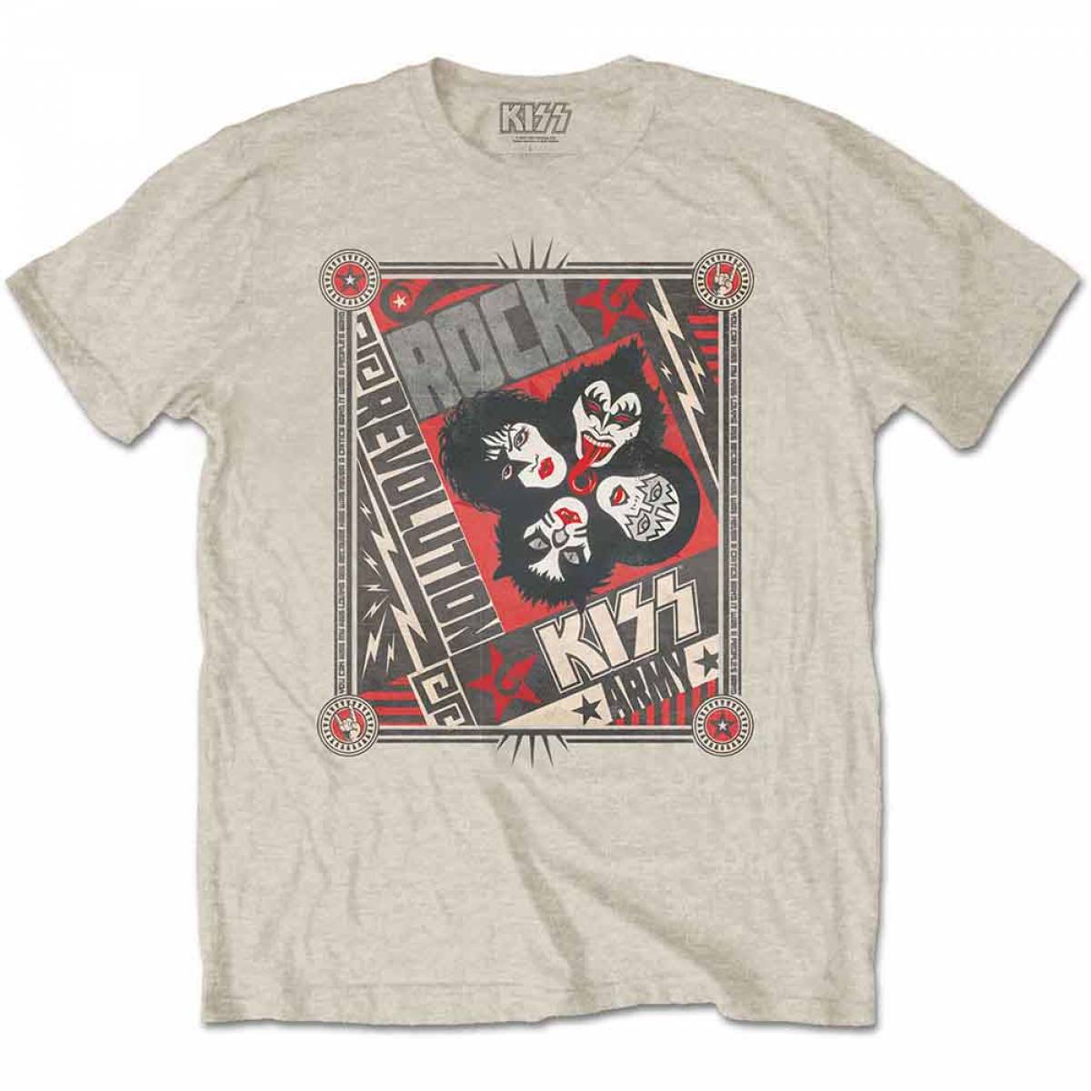 【予約商品】KISS ユニセックスTシャツ: Rock Revolution