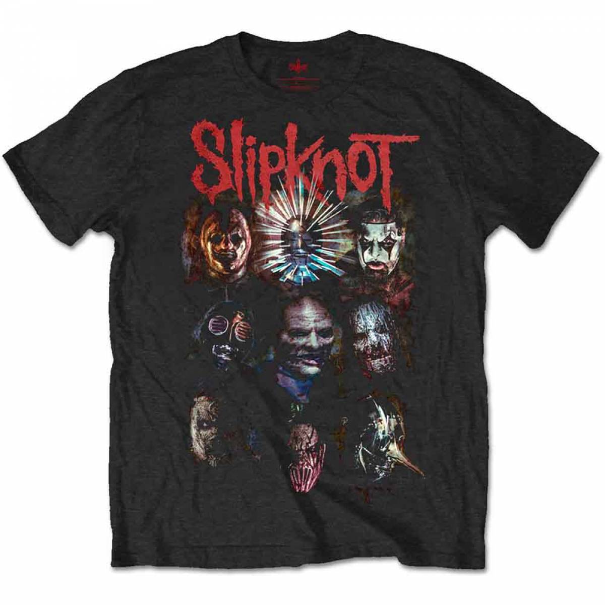 【予約商品】SLIPKNOT バンドTシャツ ユニセックス: Prepare for Hell 2014-2015 Tour (Black) (Back Print) - BLACK
