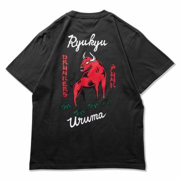 【予約商品】PUNK DRUNKERS (パンクドランカーズ)【予約・4月入荷】［PDSxうるま市］闘牛TEE - SUMI