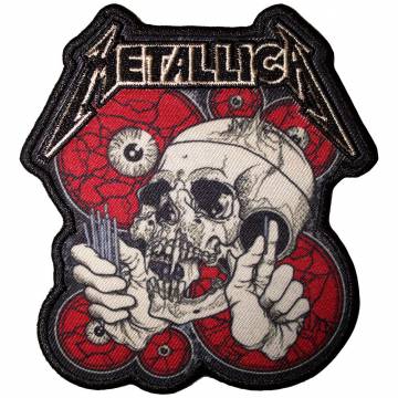 【予約商品】METALLICA Printed Patch: The Shortest Straw Red Eyes (Standard Size)