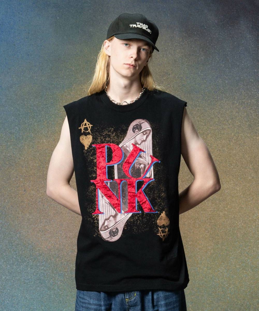 glamb(グラム)GB0225/CS08 : Punk Prayer Tank Top / パンクプレイヤータンクトップ - Black
